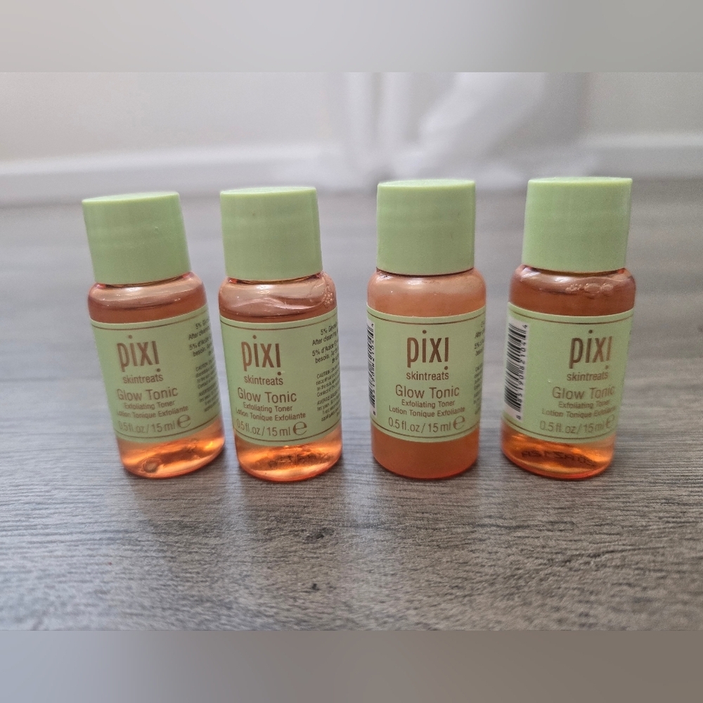 Pixi Glow Tonic Exfoliating Toner 0.5oz Lot Of 4 New
